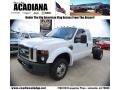 Oxford White 2008 Ford F350 Super Duty XL Regular Cab 4x4 Chassis