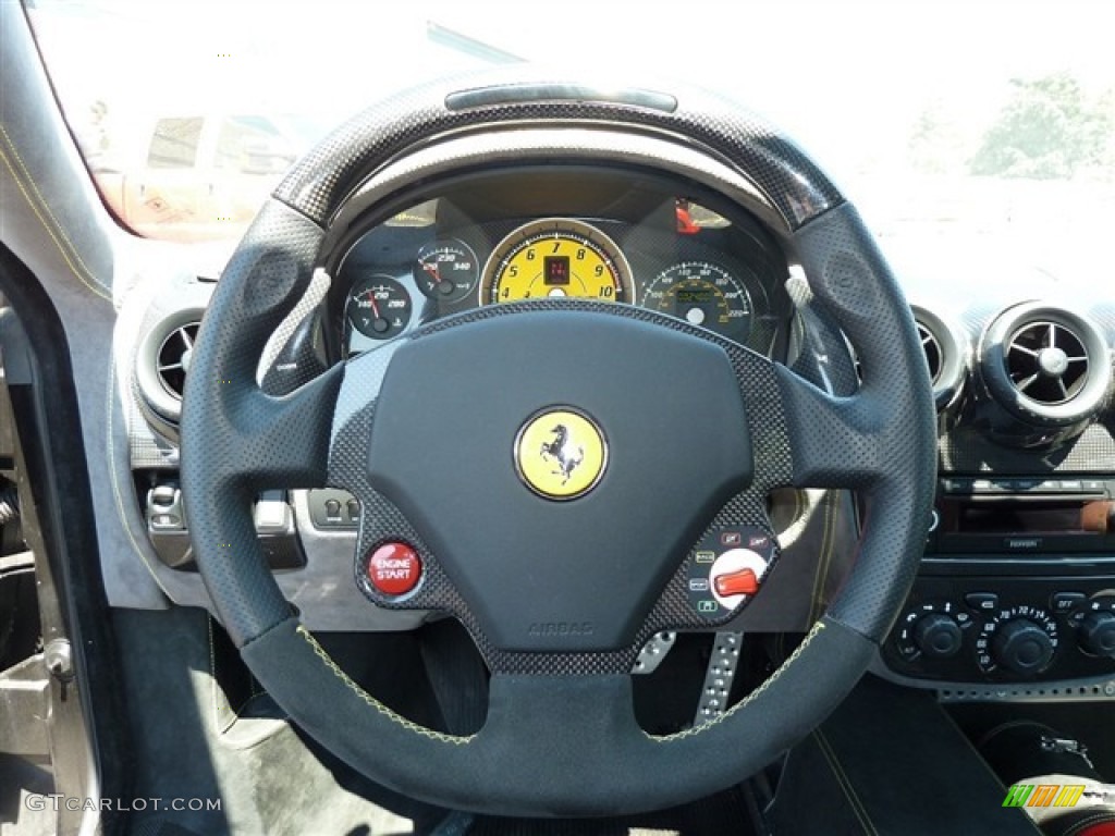 2008 Ferrari F430 Scuderia Coupe Gray Steering Wheel Photo #51480700