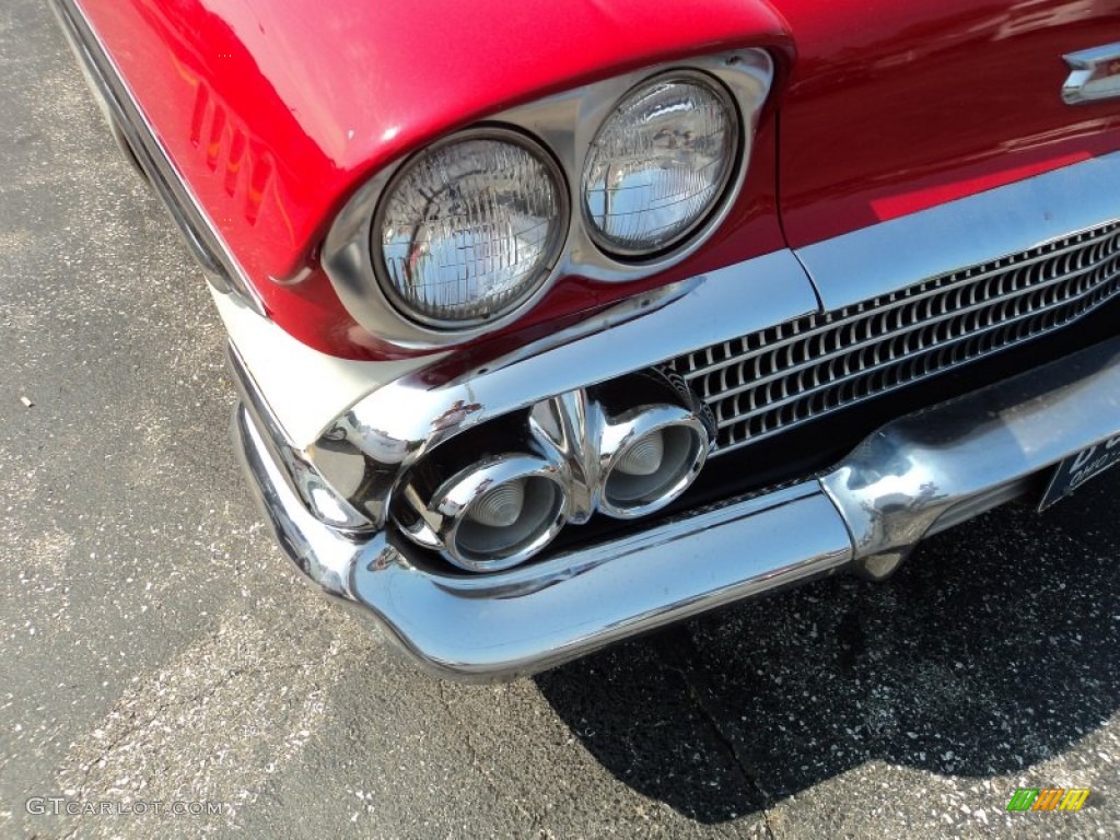 1958 Biscayne 2 Door Coupe - Red/White / Gray photo #25