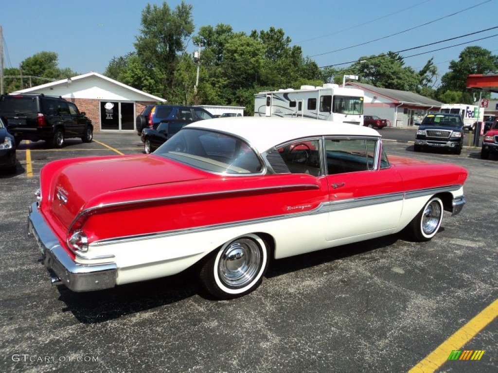 1958 Biscayne 2 Door Coupe - Red/White / Gray photo #26