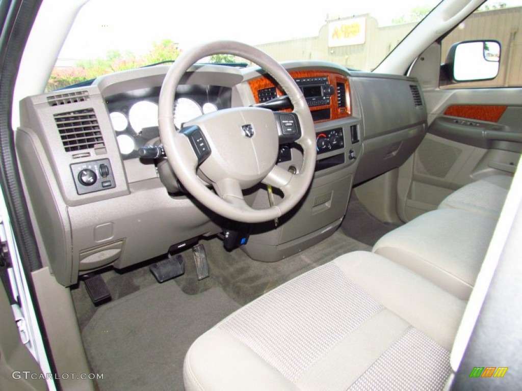 Khaki Interior 2006 Dodge Ram 3500 SLT Quad Cab 4x4 Photo #51482962