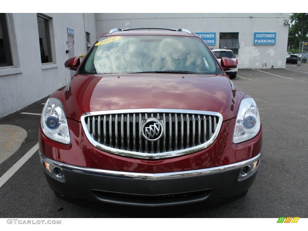 2010 Enclave CXL AWD - Red Jewel Tintcoat / Cashmere/Cocoa photo #2