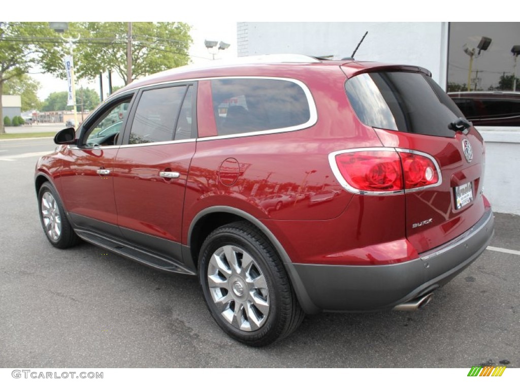 2010 Enclave CXL AWD - Red Jewel Tintcoat / Cashmere/Cocoa photo #4
