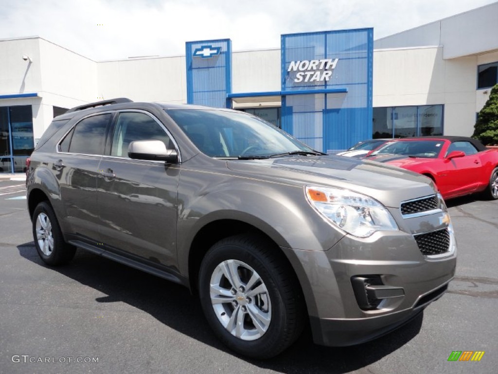 2011 Equinox LT AWD - Mocha Steel Metallic / Jet Black photo #1