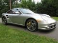 GT Silver Metallic 2011 Porsche 911 Turbo S Coupe Exterior