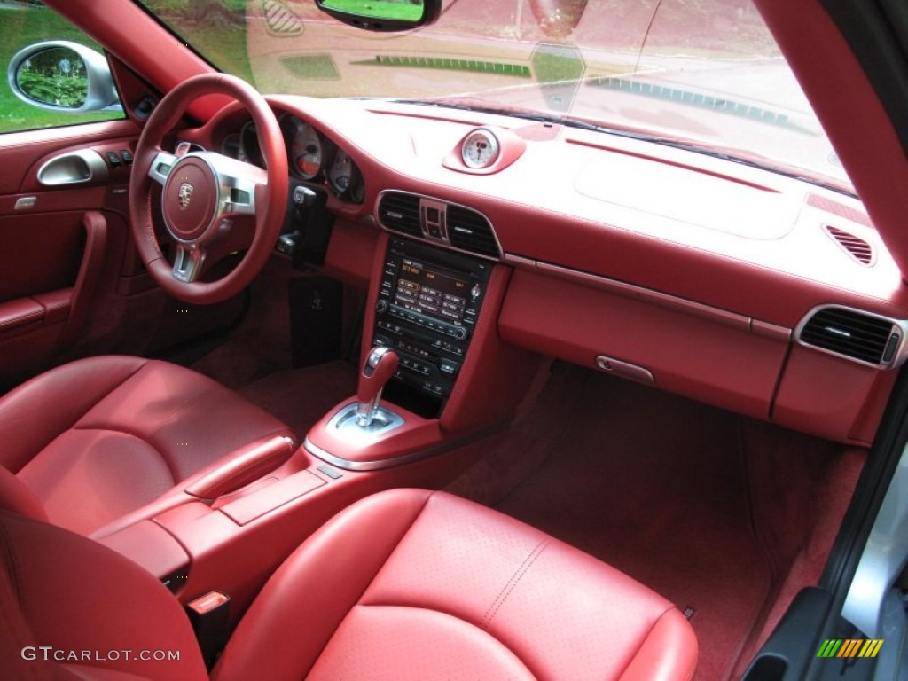 2011 Porsche 911 Turbo S Coupe Carrera Red Dashboard Photo #51486343