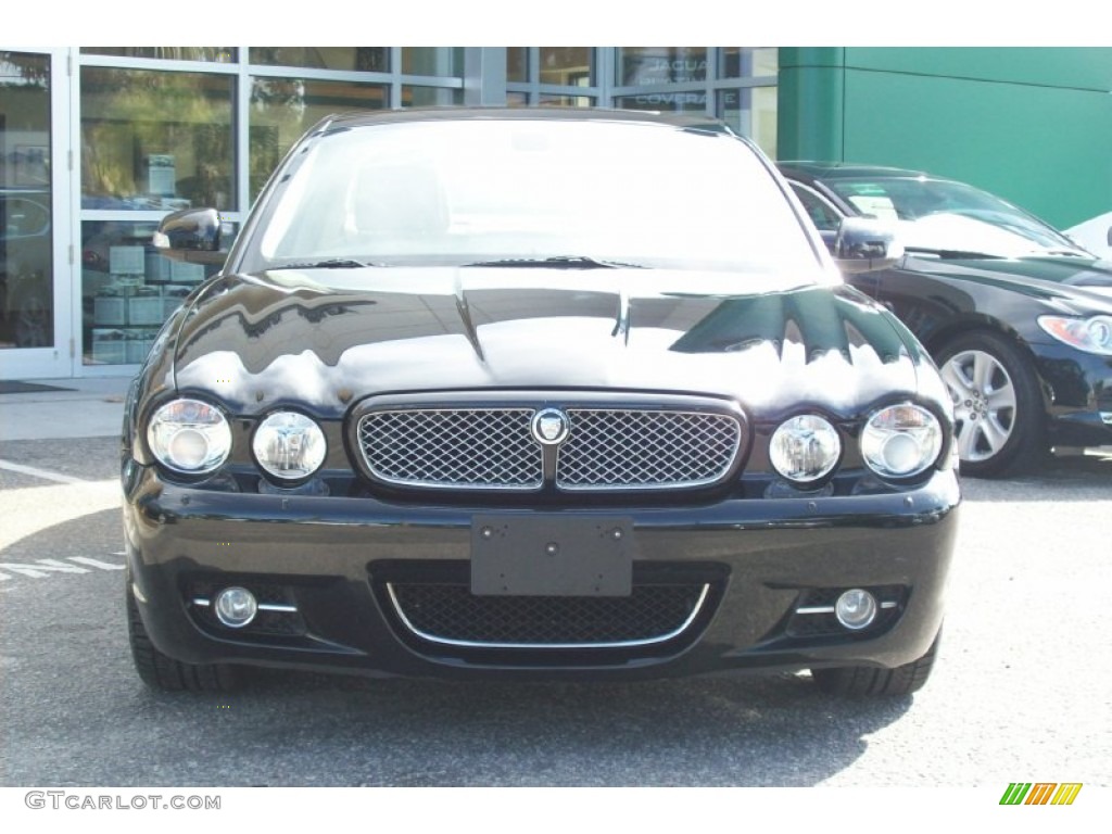 2008 XJ XJ8 - Ebony Black / Champagne/Charcoal photo #3