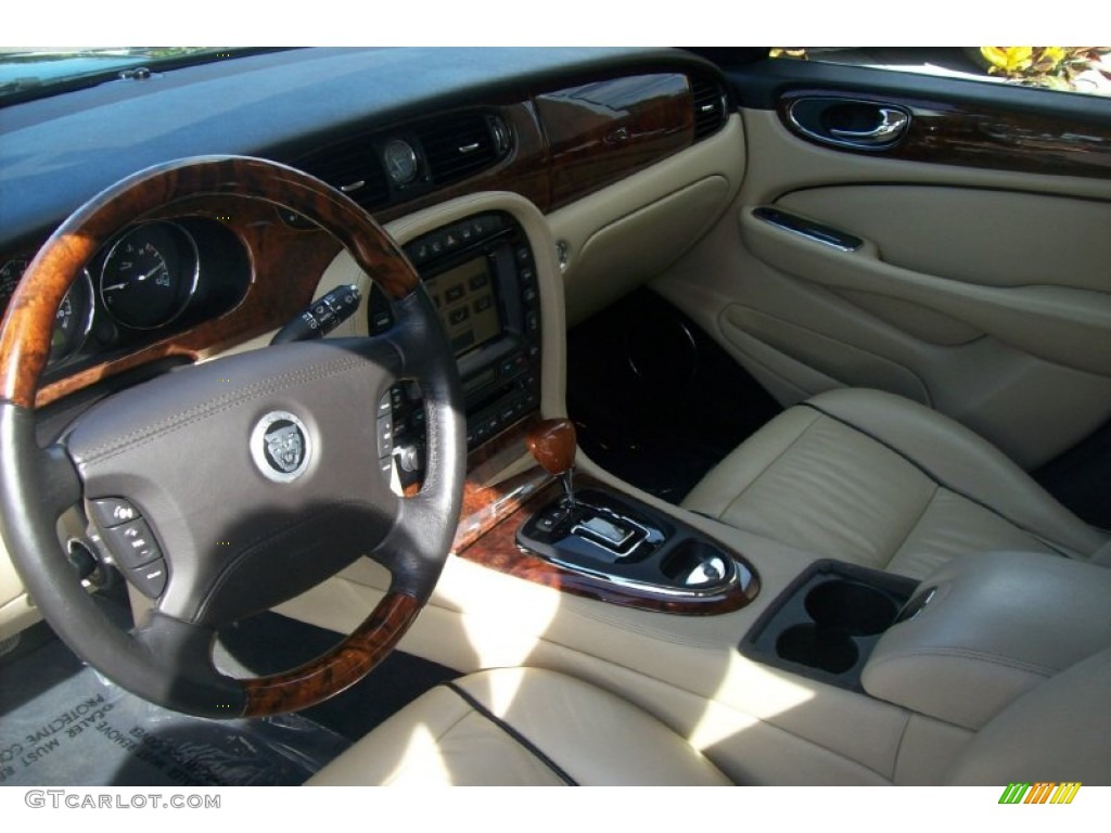 2008 XJ XJ8 - Ebony Black / Champagne/Charcoal photo #9
