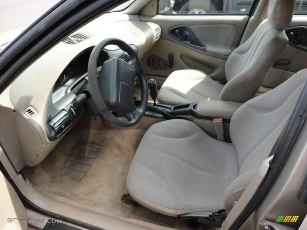 Beige Interior 1996 Chevrolet Cavalier Sedan Photo #51487249