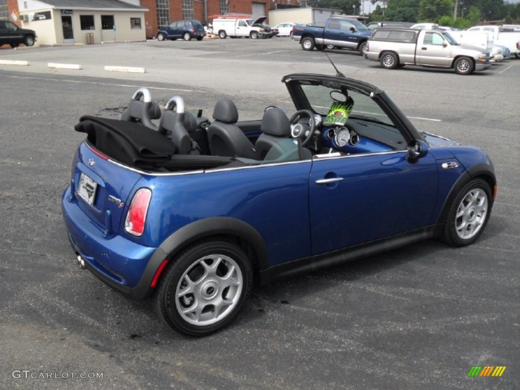 2007 Lightning Blue Metallic Mini Cooper S Convertible 51479441 2007 Cooper S Convertible Lightning Blue Metallic Carbon Black Photo 2