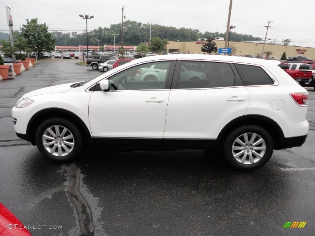 2009 CX-9 Sport AWD - Crystal White Pearl Mica / Sand photo #4