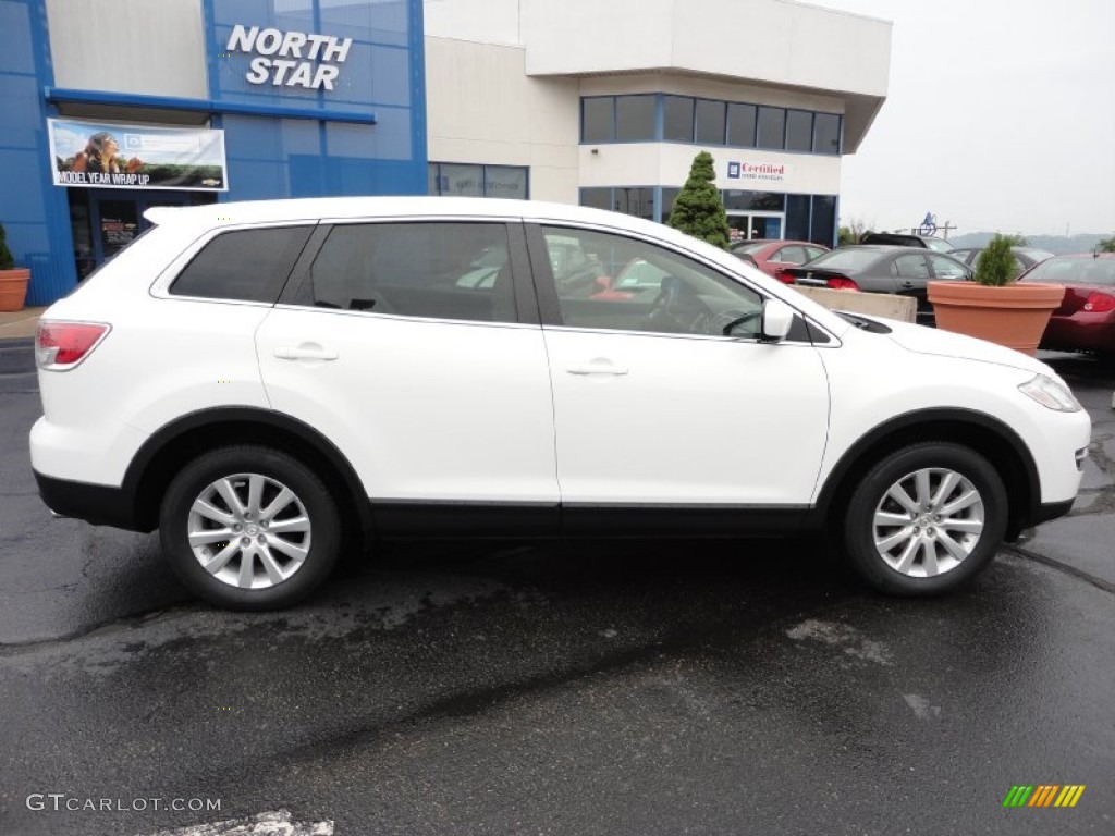 2009 CX-9 Sport AWD - Crystal White Pearl Mica / Sand photo #8