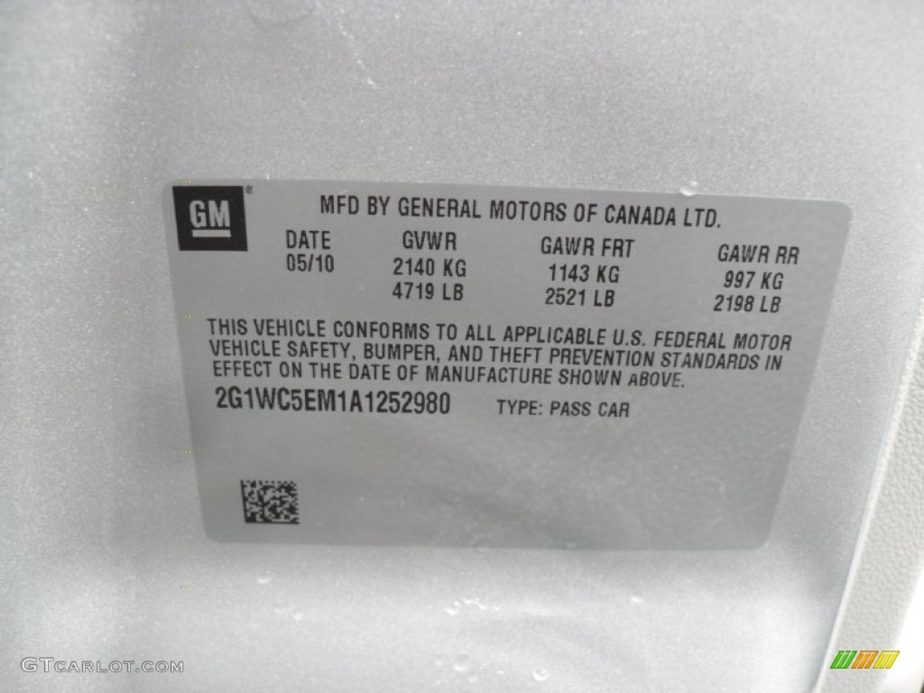 2010 Impala LTZ - Silver Ice Metallic / Gray photo #6