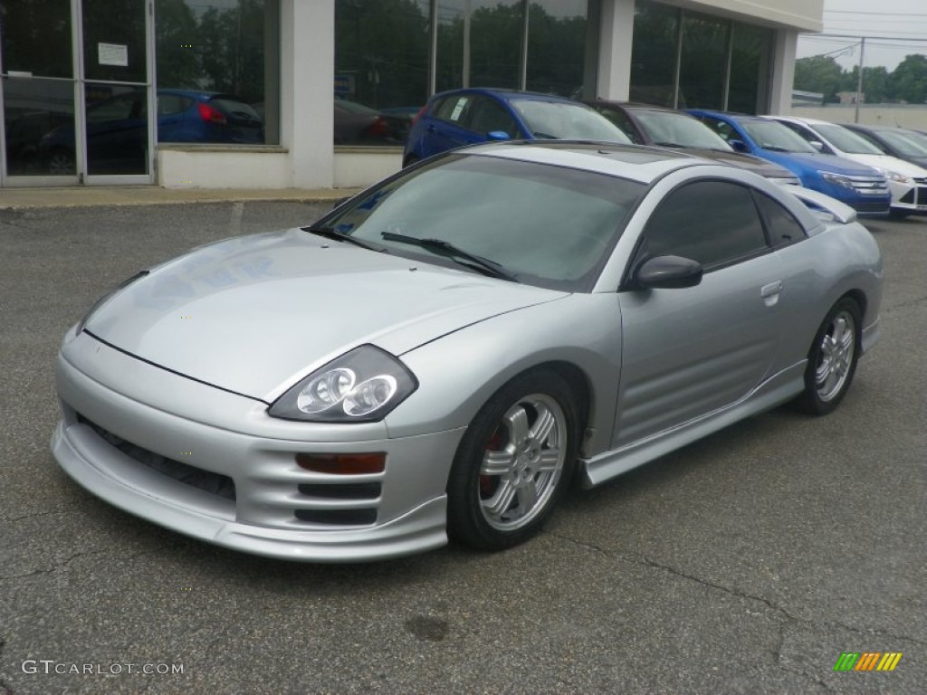 2001 Eclipse GT Coupe - Sterling Silver Metallic / Black photo #1