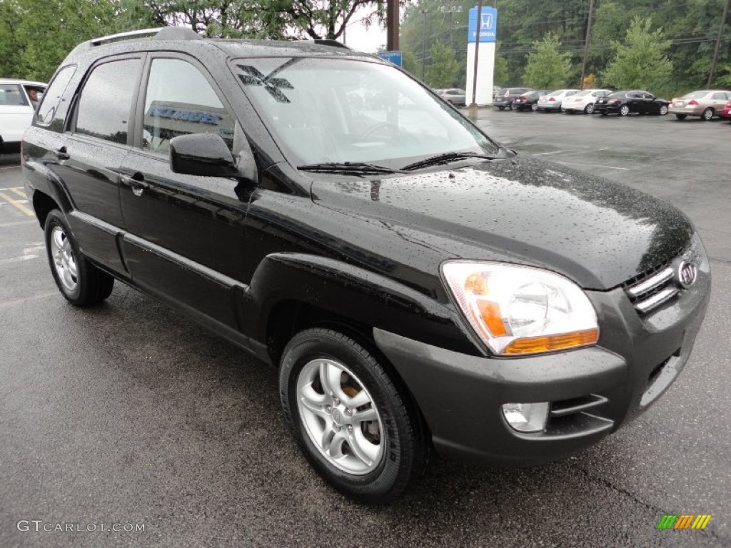 Black Cherry 2005 Kia Sportage LX Exterior Photo #51490579