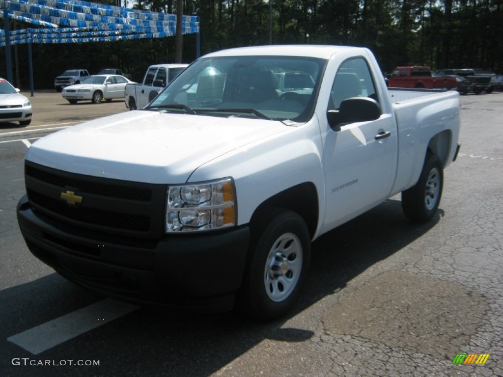 2011 Silverado 1500 Regular Cab - Summit White / Dark Titanium photo #1