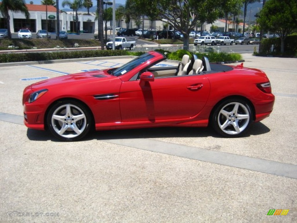 2012 SLK 350 Roadster - Mars Red / Sahara Beige photo #2