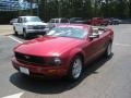 2008 Dark Candy Apple Red Ford Mustang V6 Deluxe Convertible  photo #1