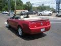 2008 Dark Candy Apple Red Ford Mustang V6 Deluxe Convertible  photo #3