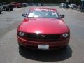 2008 Dark Candy Apple Red Ford Mustang V6 Deluxe Convertible  photo #8