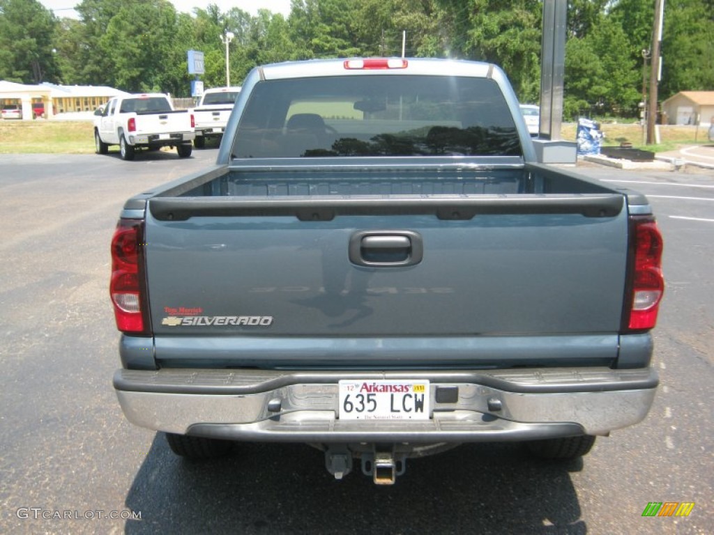 2007 Silverado 1500 Classic LS Crew Cab 4x4 - Blue Granite Metallic / Dark Charcoal photo #4