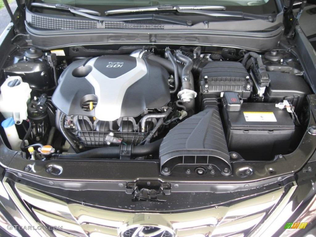 2011 Sonata SE 2.0T - Midnight Black / Black photo #9