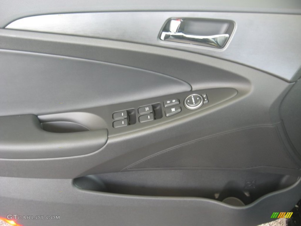 2011 Sonata SE 2.0T - Midnight Black / Black photo #15