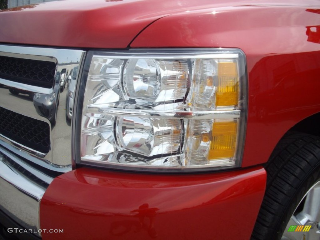 2009 Silverado 1500 LT Extended Cab 4x4 - Victory Red / Light Titanium photo #6