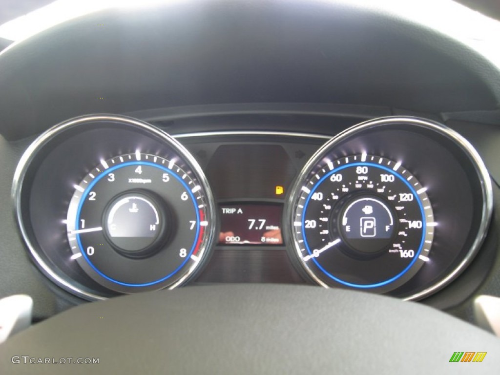 2011 Sonata SE 2.0T - Midnight Black / Black photo #27