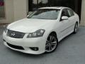 2008 Moonlight White Infiniti M 45x AWD Sedan  photo #2