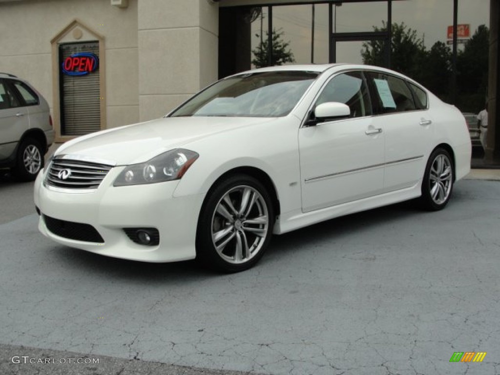 Moonlight White 2008 Infiniti M 45x AWD Sedan Exterior Photo #51493675