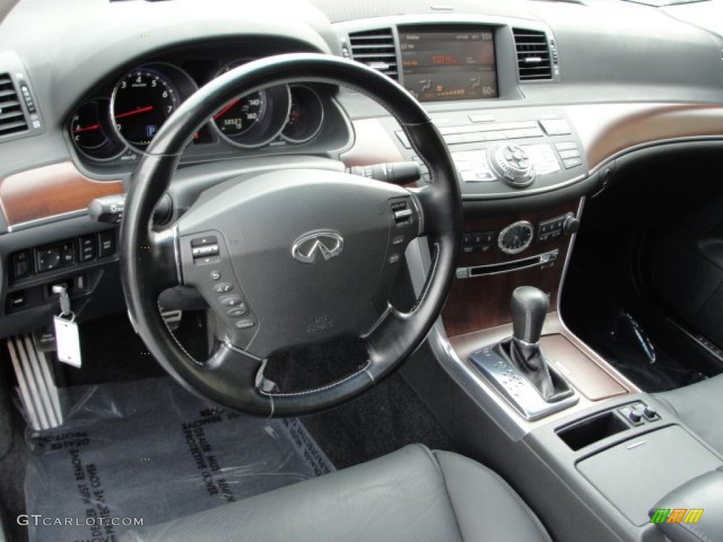 Graphite Interior 2008 Infiniti M 45x AWD Sedan Photo #51493735