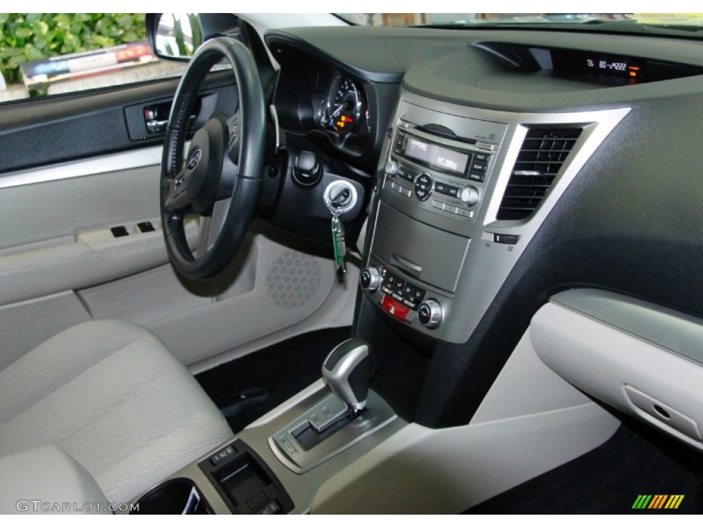 2011 Outback 2.5i Premium Wagon - Crystal Black Silica / Warm Ivory photo #5