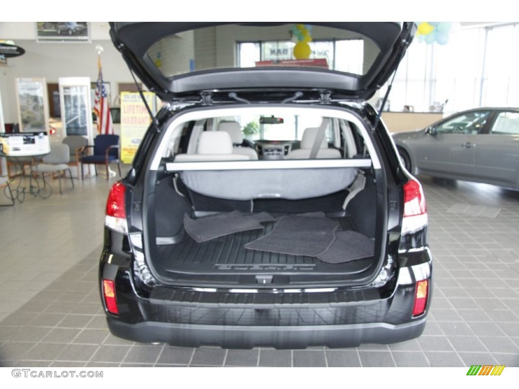 2011 Outback 2.5i Premium Wagon - Crystal Black Silica / Warm Ivory photo #8