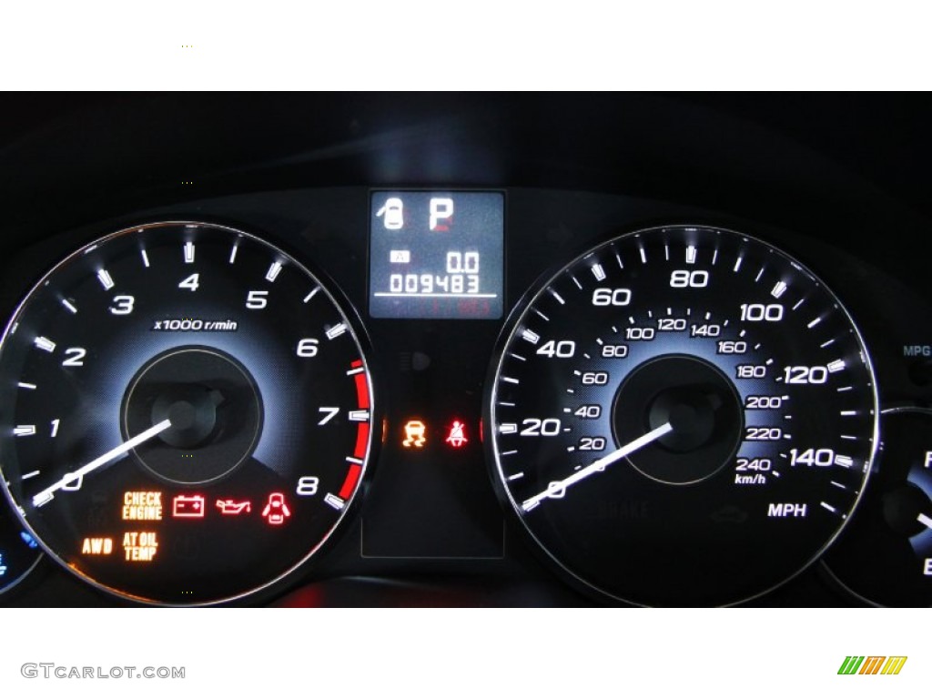 2011 Outback 2.5i Premium Wagon - Crystal Black Silica / Warm Ivory photo #24
