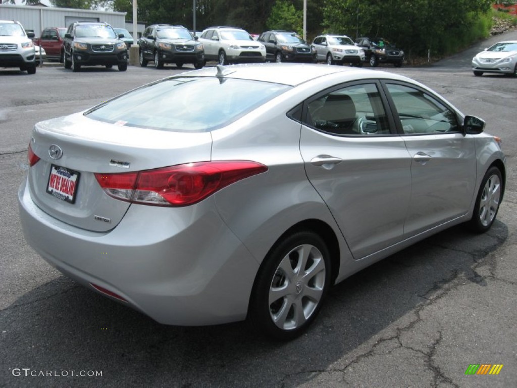 2012 Elantra Limited - Silver / Gray photo #6