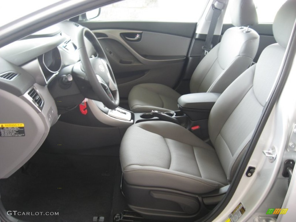 2012 Elantra Limited - Silver / Gray photo #13