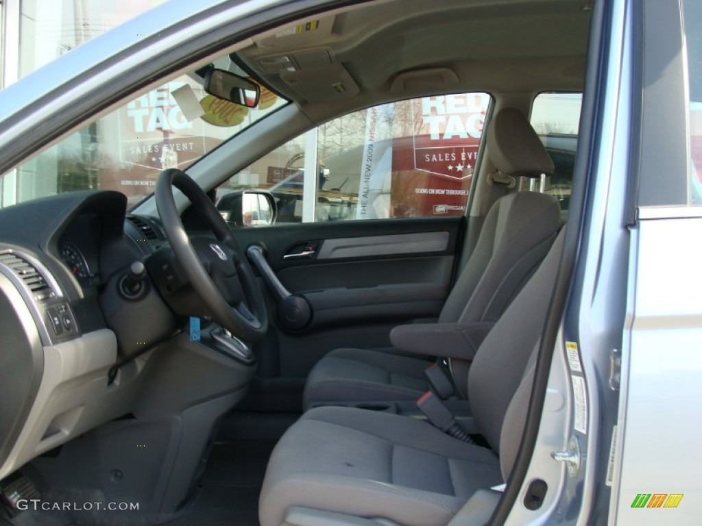 2009 CR-V LX 4WD - Glacier Blue Metallic / Gray photo #11