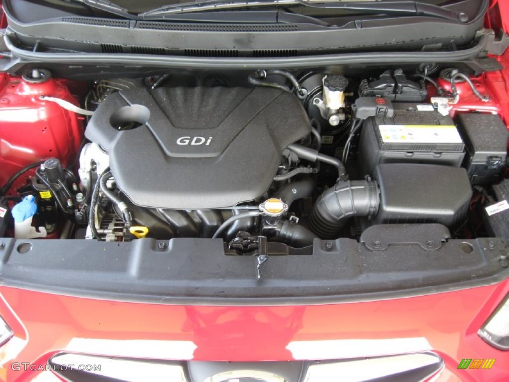 2012 Hyundai Accent GS 5 Door 1.6 Liter GDI DOHC 16-Valve D-CVVT 4 Cylinder Engine Photo #51495388