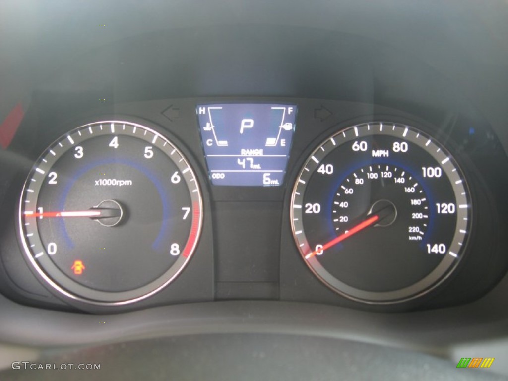 2012 Hyundai Accent GS 5 Door Gauges Photo #51495691