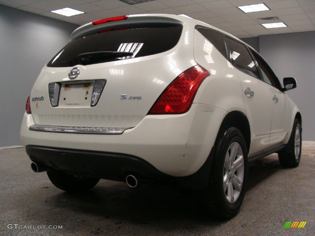 2007 Murano S AWD - Glacier Pearl White / Cafe Latte photo #5