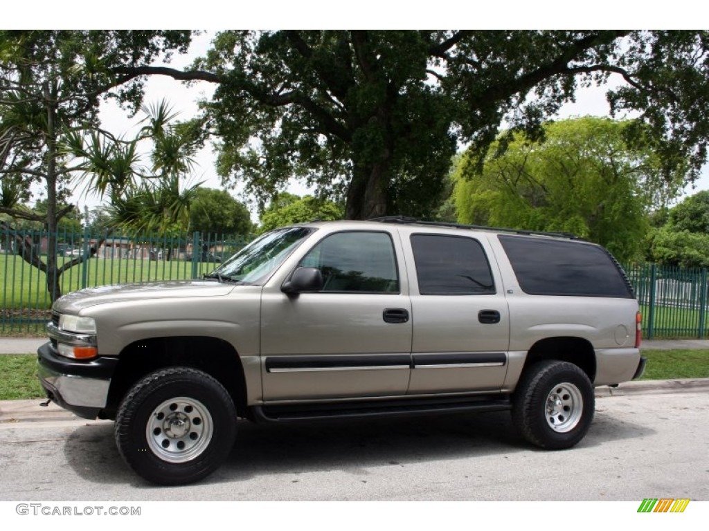 Light Pewter Metallic 2002 Chevrolet Suburban 1500 LS 4x4 Exterior Photo #51497053