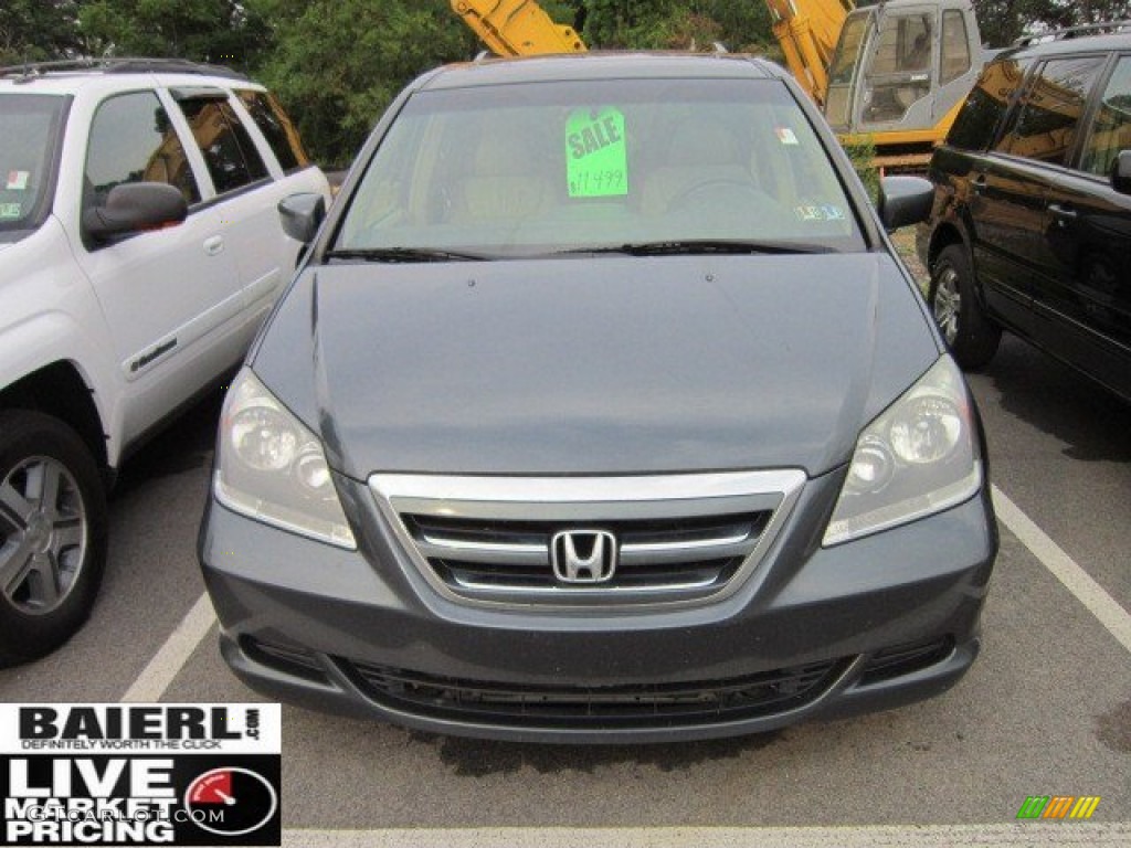 2005 Odyssey EX-L - Slate Green Metallic / Ivory photo #2