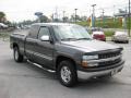 2001 Medium Charcoal Gray Metallic Chevrolet Silverado 1500 LS Extended Cab 4x4  photo #4