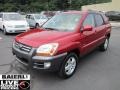 2007 Volcanic Red Kia Sportage EX V6 4WD  photo #7