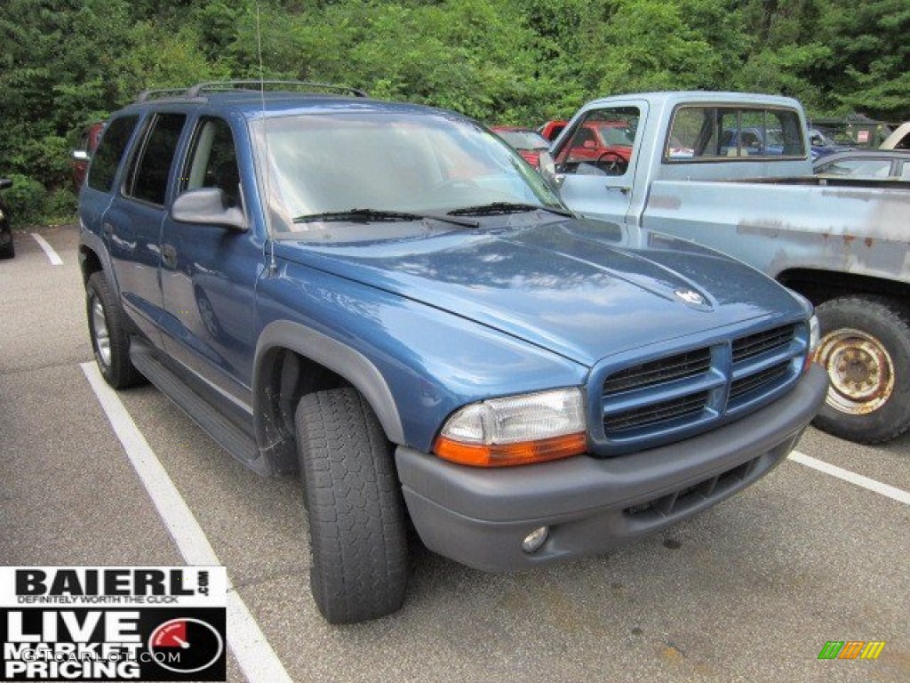 2003 Durango SXT 4x4 - Atlantic Blue Pearlcoat / Dark Slate Gray photo #1