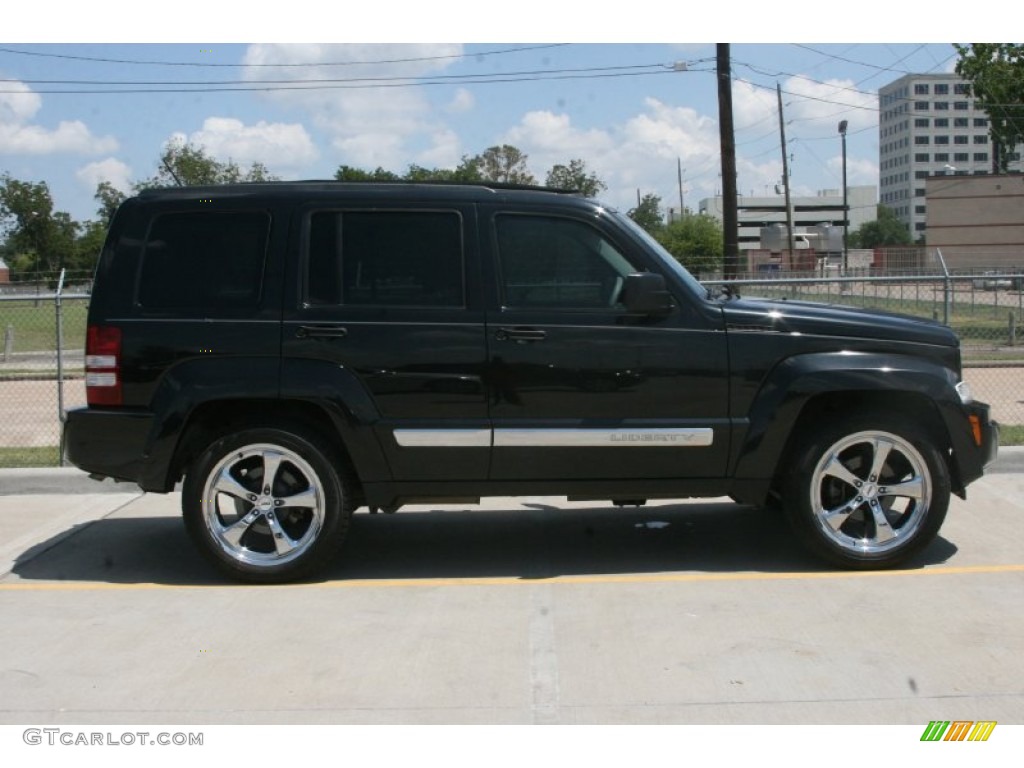 Brilliant Black Crystal Pearl 2008 Jeep Liberty Limited Exterior Photo #51498793