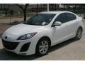 Crystal White Pearl Mica 2011 Mazda MAZDA3 i Sport 4 Door Exterior