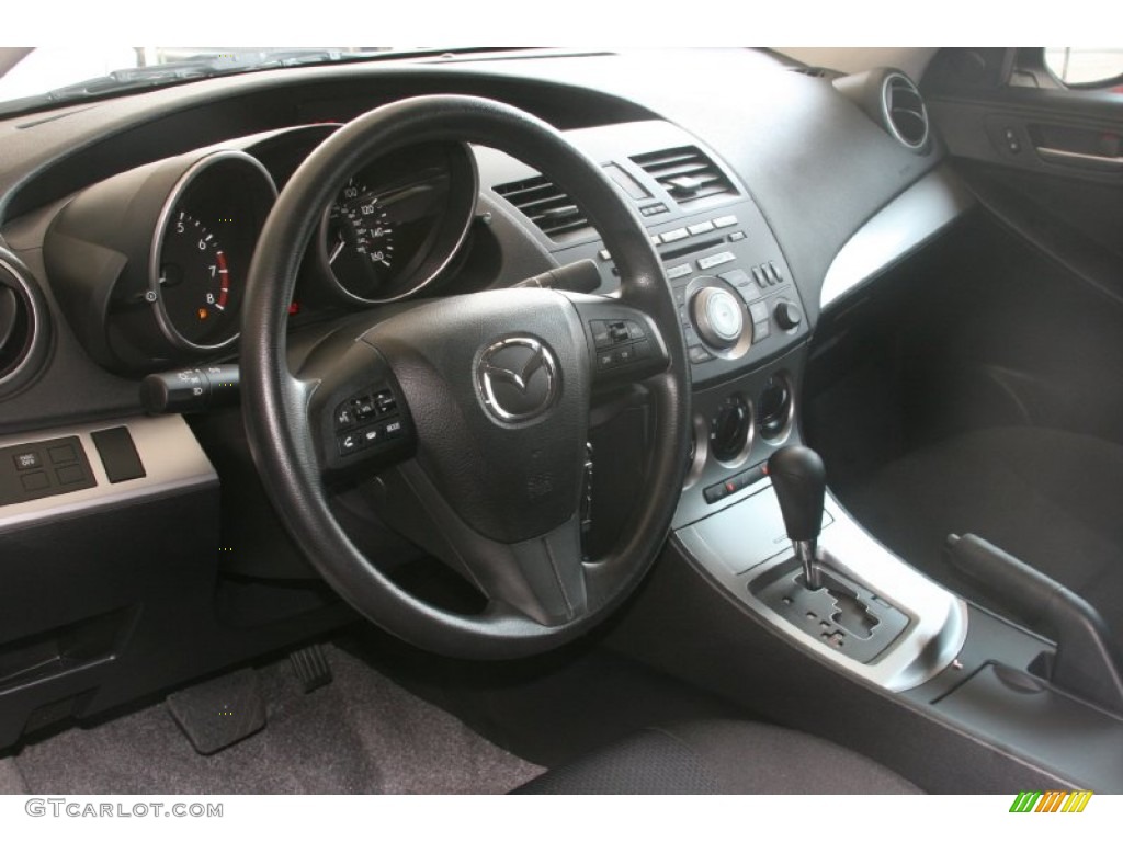Black Interior 2011 Mazda MAZDA3 i Sport 4 Door Photo #51500188