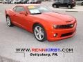 2010 Inferno Orange Metallic Chevrolet Camaro SS Coupe  photo #1